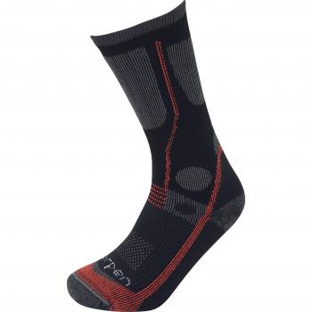 Lorpen T3 Adventure Socks Black Red – S Size