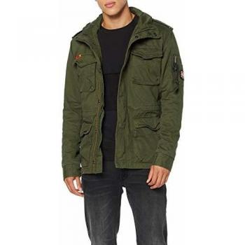 Superdry Chaqueta Clásica Rookie 4 Bolsillos, Verde (Deep Depth S6y), XS para Hombre