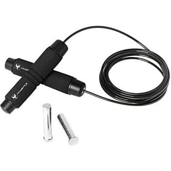 FoamGrip ProMettle Weight‑Adjustable Skip Rope