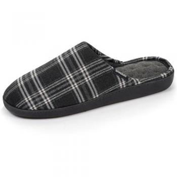 Isotoner Chaussons mules tartan homme ultra confort