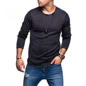 Jack & Jones Leo Men's Black Knit Crew Neck Sweatshirt Size S