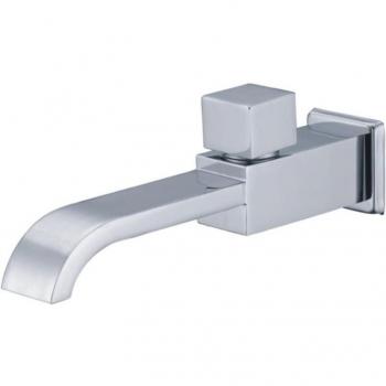 Robinet Mural Carré en Or Froid – Laiton Noir SC307