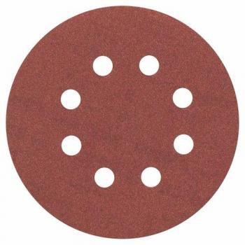 Redwood 180‑Grit Bosch 5‑Sheet Klette Orbital Sander Paper (125 mm)