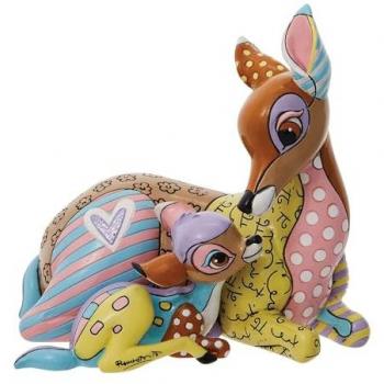 Merveilleux duo Bambi-Mère : figurine Britto aux couleurs éclatantes