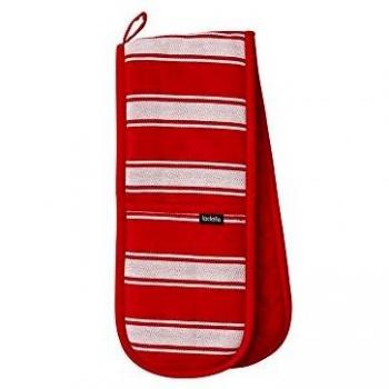 Series II Red Butcher Stripe Double Oven Glove (Ladelle)