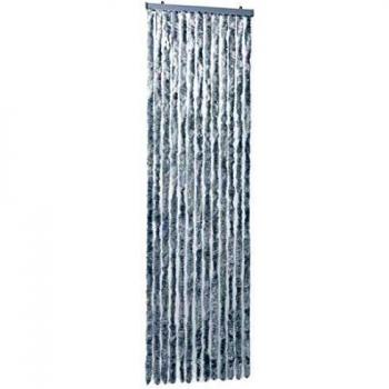 Insect Guard Curtain White and Grey 56x185 cm Chenille