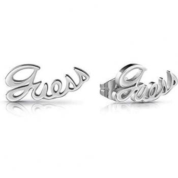 Chapados en plata Pendientes de botón Guess Mujer UBE28064