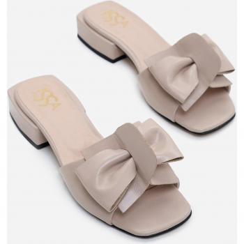 Sandale da sera ISSA Plus in pelle marrone, 37
