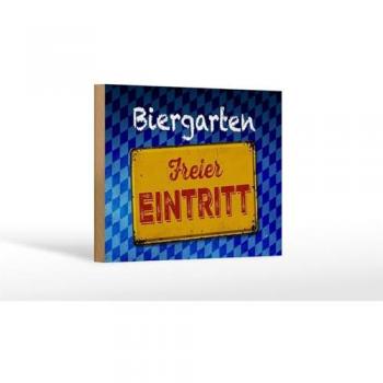 Wanddekoobjekt Bayern Biergarten 18x12 cm