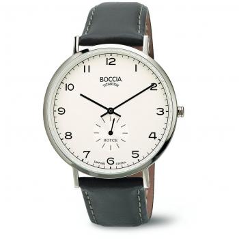 Boccia 3592‑01 Herren‑Uhr – Titan, Quarz, Leder