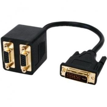 DVI-I naar 2x VGA splitter kabel 0,20m