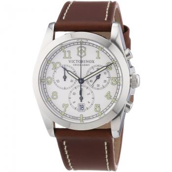 Victorinox Schweizer Armee XL Herrenarmbanduhr Classic Infanterie Quarz-Leder Chronograph