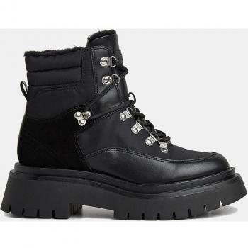 Botines de cuero Queen Ice para mujer de Pepe Jeans con forro de pelo sintético y suela gruesa