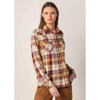 Camisa tejana de franela multicolor para mujer Lois
