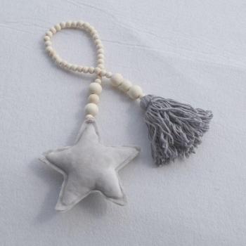 Carpa Decorativa de Bebé con Guirnalda de Cuentas y Estrellas