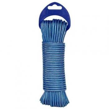 CORDÓN PP TEXTURADO 4MM AZUL/BLANCO 25M