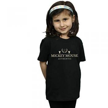 Disney Girls Mickey Mouse T-Shirt 12-13 Black