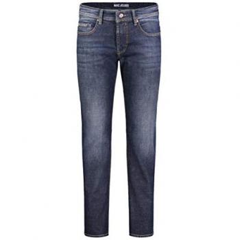 Regular-fit-Jeans MAC Ben Gr. 32, Länge 30, blau (dunkelblau vintage Wasch) Herren Jeans