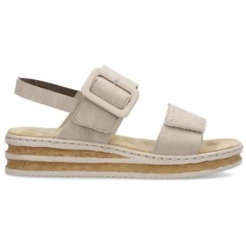 Rieker Women's Page Wedge Sandals Tan Size 7.5