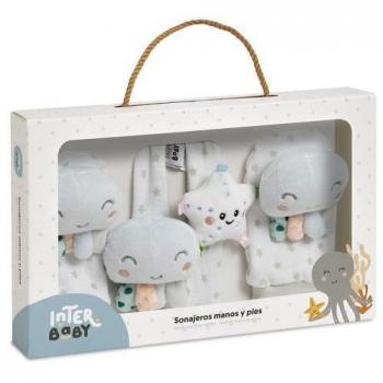 Interbaby Set Sonajeros Pies Y Muñecas Pulpo