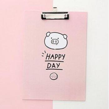Cute Pig A4 Hard Folder