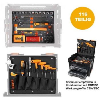 Beta Tools 5990V3: Set di 116 attrezzi manuali per valigetta C99V3/2C