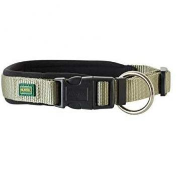 Hunter Hundehalsung Neopren Vario Plus, Größe: 40/2,0, oliv/schwarz