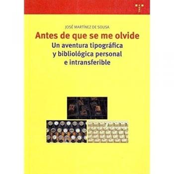 Antes de que se me olvide