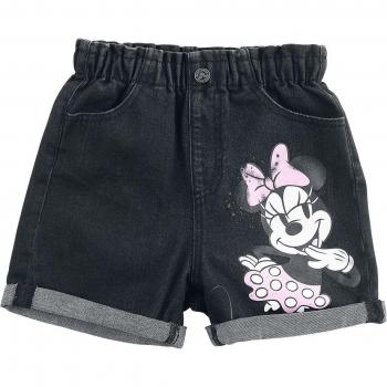 Shorts de Denim Negro de Minnie para Niñas
