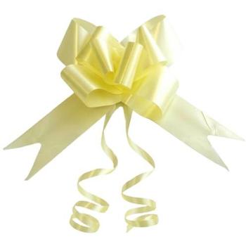 Bright Yellow 50mm Ribbon Pull Bows – 10-Pack by Shatchi, All-Occasion Decor