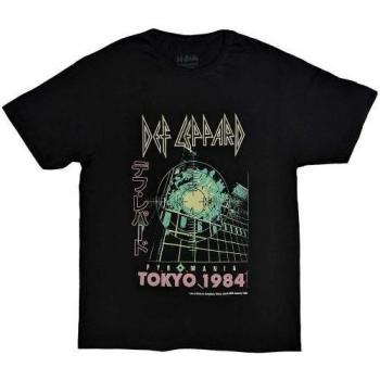 T-shirt Def Leppard Tokyo noir unisexe