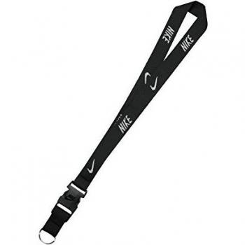 Nike Lanyard für Schlüssel, Unisex, Schwarz, One Size