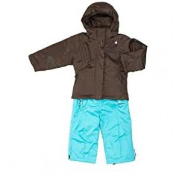 Combinaison de ski Fazly café/bleu caraïbe 4 ans