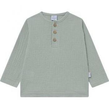 Camicia a maniche lunghe menta Kindsgard Solmig in mussola
