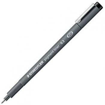 Staedtler pigment liner fineliner 0.3mm rotulador negro
