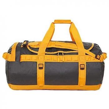 The North Face Base Camp Duffel Bag, Unisex Adult, Multicolor (Asphalt Green / Zinnia Orange), M