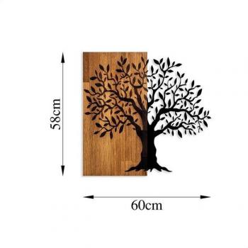 Art Urbain : Décoration Murale Arbre Métallisé (Modèle 2)