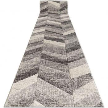 Grey Herringbone Runner 120x110 cm