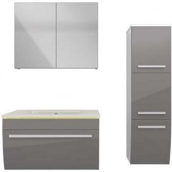 ACQUAVAPORE Gently 3 70 cm Badmöbel-Set – Spiegel, Duschwanne, LED‑Strahler