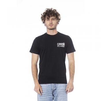 Stilvolles Cavalli Class T-Shirt für Herren Schwarz