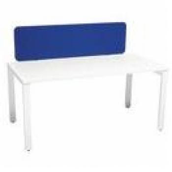 Jemini 1000mm Blue Desk Screen with Silver Trim KF74258