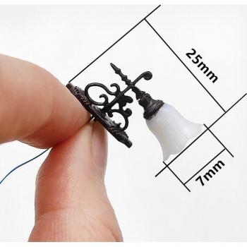 Lámpara de Pared 1:87 Ho – Modelo de Trenes con Luz Cálida