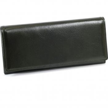 Cowhide Leather Long Wallet, Green – PH0780 Kitamura