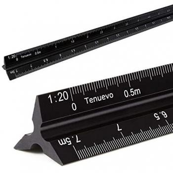 Aluminum Metric Triangle Scale – 30 cm