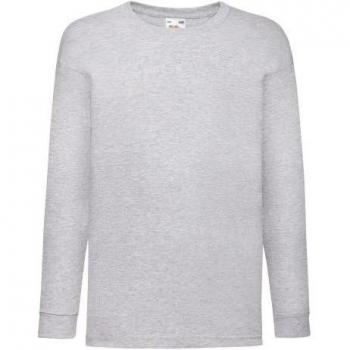 Camiseta de manga larga para niños gris 9-11 años