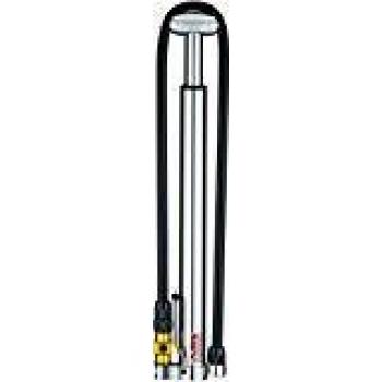 Lezyne Bicycle Pump, Micro Floor Drive HPG with Gauge, Silver