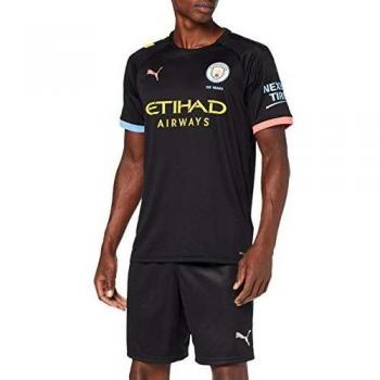PUMA Männer MCFC Auswärts-Trikot Replica SS – Black Georgia Peach, Medium