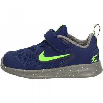 Nike Downshifter 9 RW, Zapatillas de Running para Niños, Multicolor (Blue Void/Electric Green/Gunsmoke)