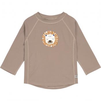 Costume da bagno UV a maniche lunghe leone marrone per neonati