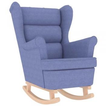 Jeansblauer Schaukelsessel 74x90x102 cm
